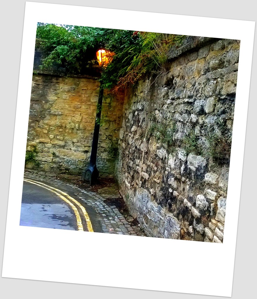 Yellow Lines and Lantern