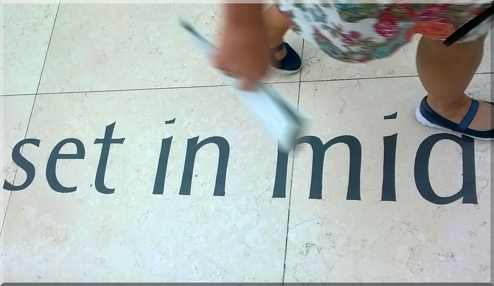 Bet set in midst flowery lady